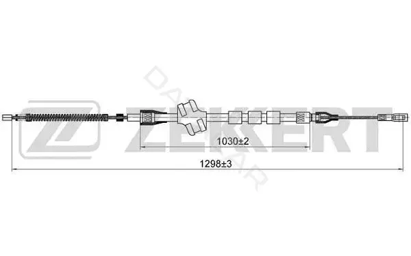 Трос ручника ZEKKERT BZ-1157