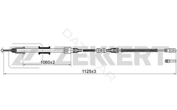 Трос ручника ZEKKERT BZ-1195