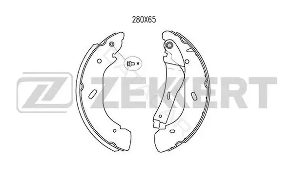 Барабанные колодки ZEKKERT BK-4009