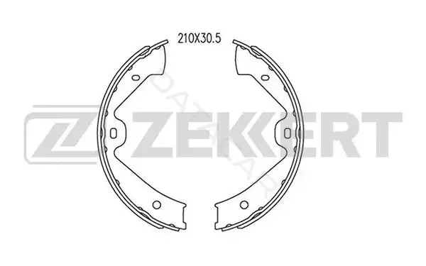 Барабанные колодки ZEKKERT BK-4087