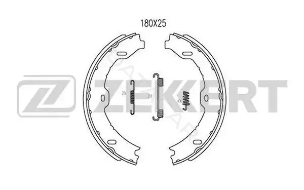 Барабанные колодки ZEKKERT BK-4303