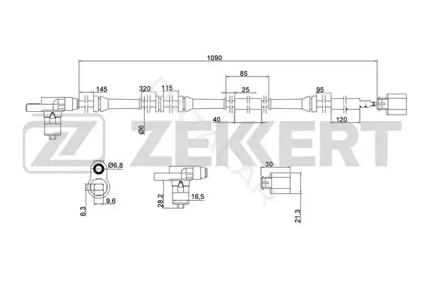 Датчик АБС ZEKKERT SE-6017