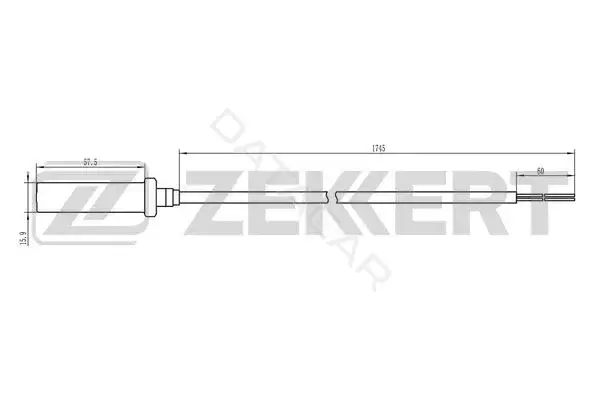 Датчик АБС ZEKKERT SE-6021