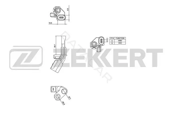 Датчик АБС ZEKKERT SE-6029