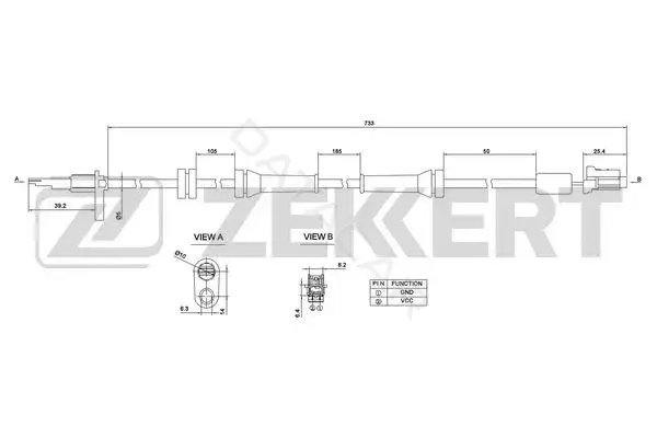 Датчик АБС ZEKKERT SE-6047