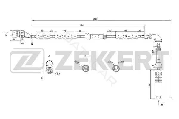 Датчик АБС ZEKKERT SE-6068