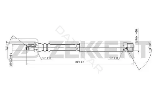Тормозные шланги ZEKKERT BS-9002