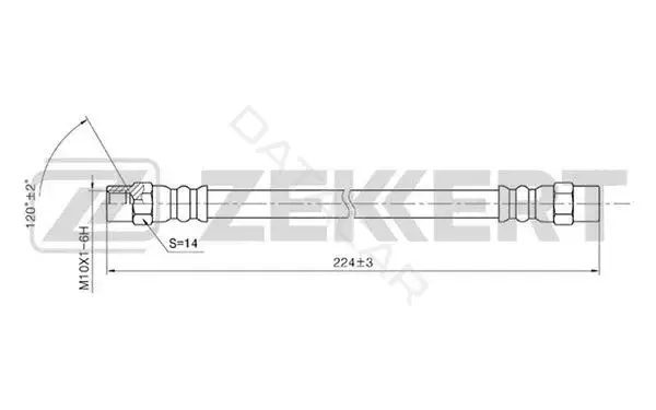 Тормозные шланги ZEKKERT BS-9003