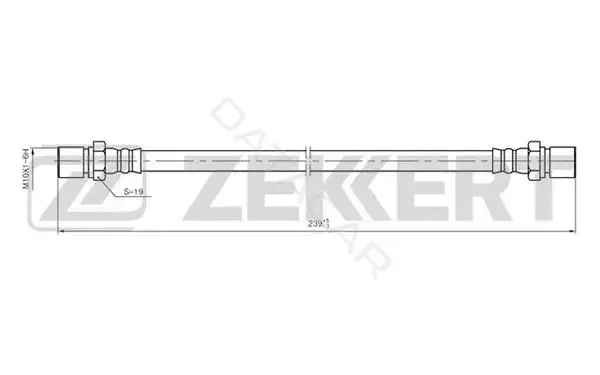 Тормозные шланги ZEKKERT BS-9024