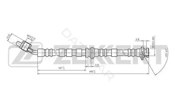 Тормозные шланги ZEKKERT BS-9034