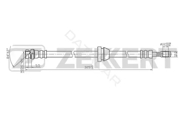 Тормозные шланги ZEKKERT BS-9063