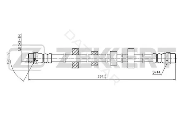 Тормозные шланги ZEKKERT BS-9074