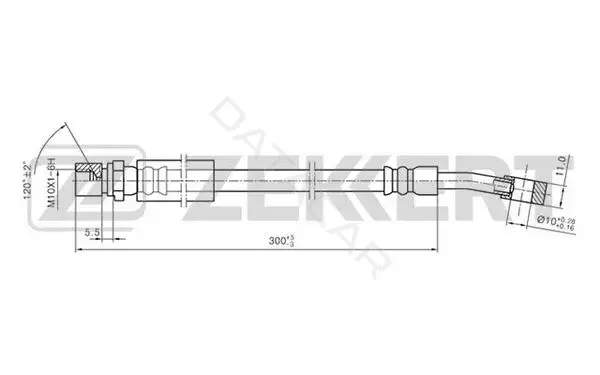 Тормозные шланги ZEKKERT BS-9081