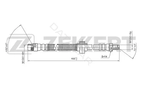 Тормозные шланги ZEKKERT BS-9097