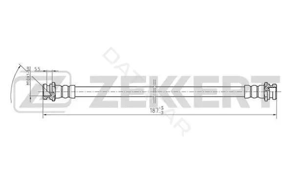 Тормозные шланги ZEKKERT BS-9126
