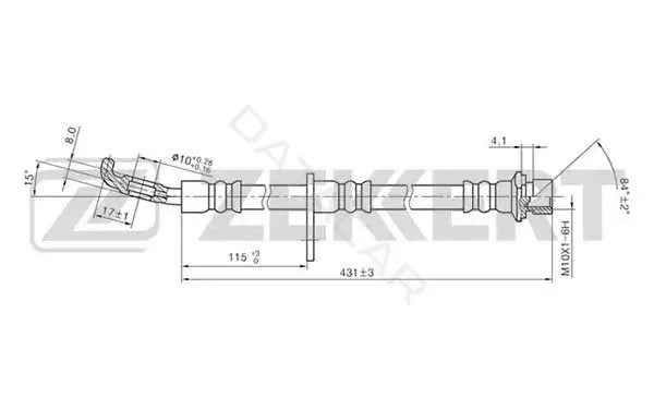 Тормозные шланги ZEKKERT BS-9142