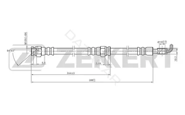 Тормозные шланги ZEKKERT BS-9148