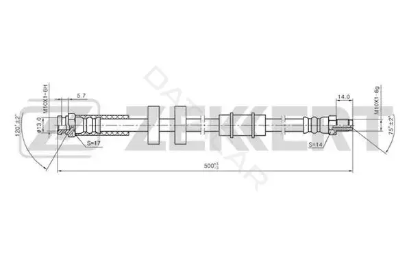 Тормозные шланги ZEKKERT BS-9168