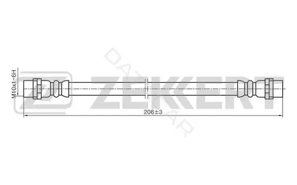Тормозные шланги ZEKKERT BS-9193