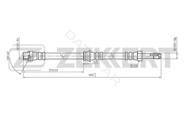 Тормозные шланги ZEKKERT BS-9196