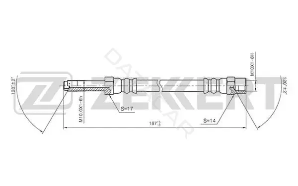 Тормозные шланги ZEKKERT BS-9199
