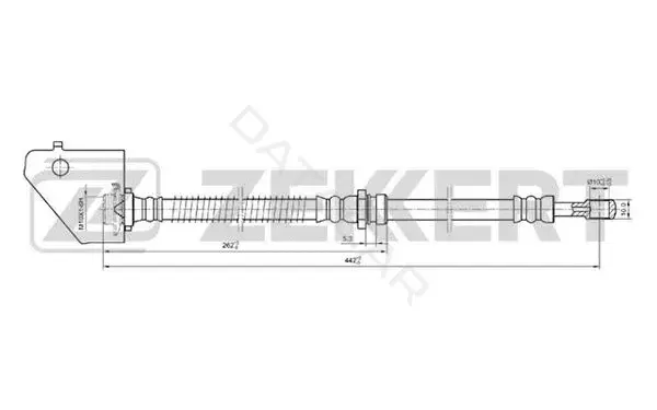 Тормозные шланги ZEKKERT BS-9205