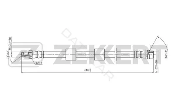 Тормозные шланги ZEKKERT BS-9208
