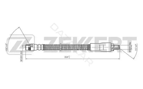 Тормозные шланги ZEKKERT BS-9228