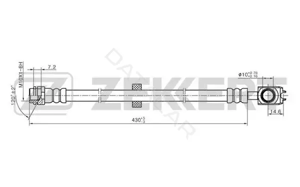 Тормозные шланги ZEKKERT BS-9238