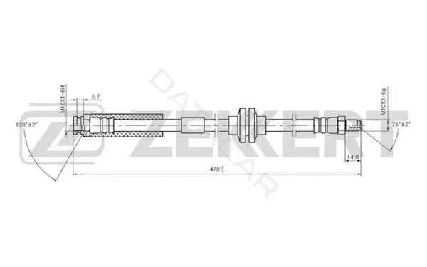 Тормозные шланги ZEKKERT BS-9249