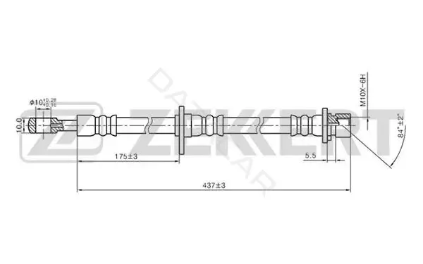 Тормозные шланги ZEKKERT BS-9265