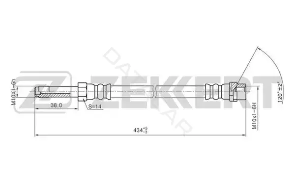 Тормозные шланги ZEKKERT BS-9270