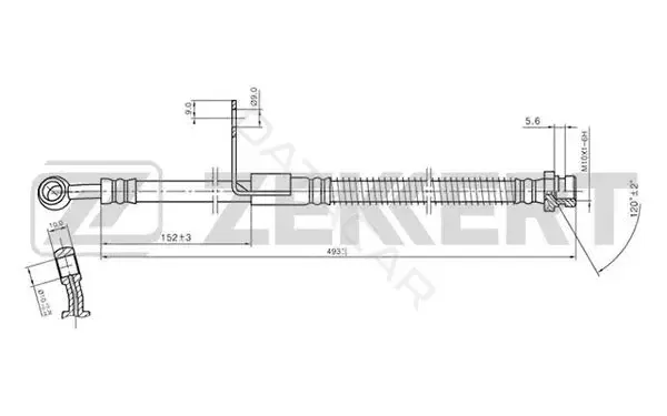 Тормозные шланги ZEKKERT BS-9329