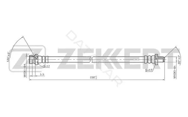 Тормозные шланги ZEKKERT BS-9369