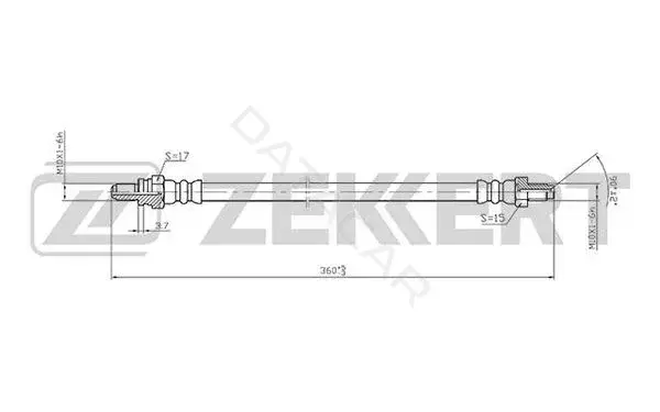 Тормозные шланги ZEKKERT BS-9391