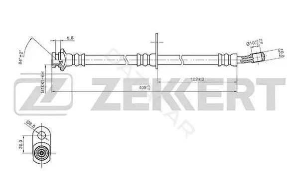 Тормозные шланги ZEKKERT BS-9395