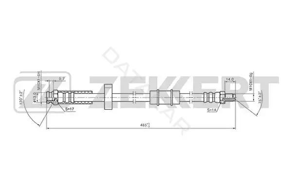 Тормозные шланги ZEKKERT BS-9403