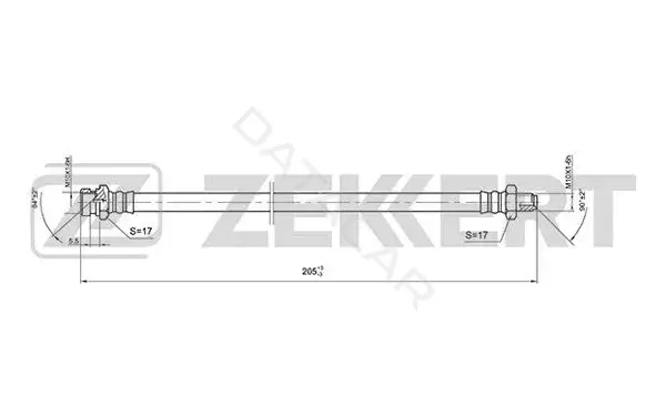 Тормозные шланги ZEKKERT BS-9404