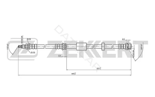 Тормозные шланги ZEKKERT BS-9405