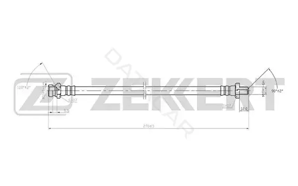 Тормозные шланги ZEKKERT BS-9412