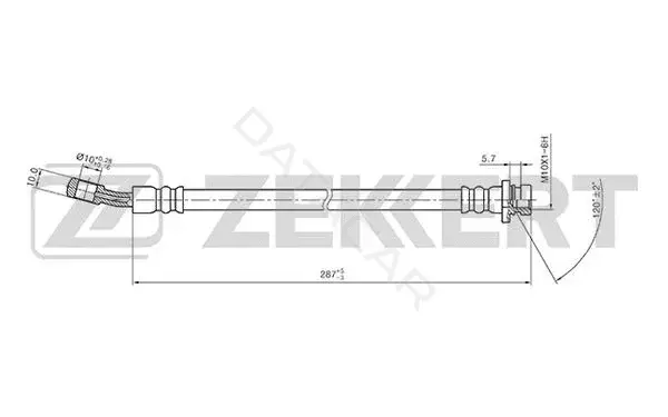 Тормозные шланги ZEKKERT BS-9414