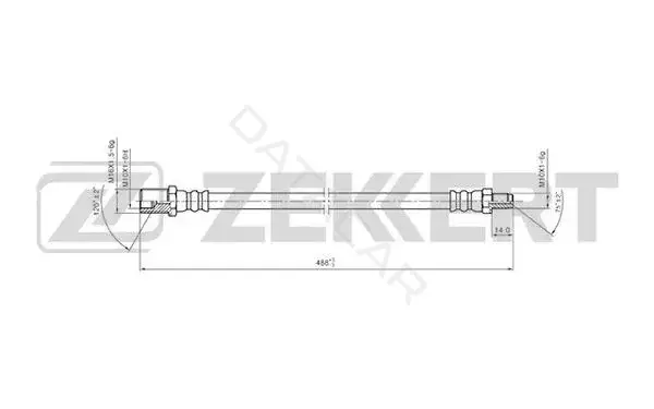 Тормозные шланги ZEKKERT BS-9419