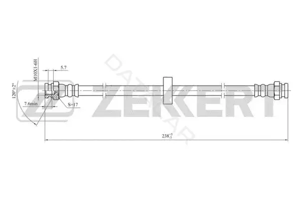 Тормозные шланги ZEKKERT BS-9433