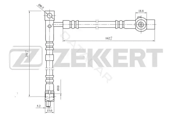 Тормозные шланги ZEKKERT BS-9441