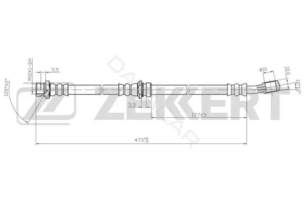 Тормозные шланги ZEKKERT BS-9445
