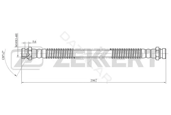 Тормозные шланги ZEKKERT BS-9452