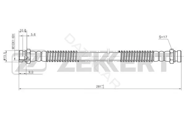Тормозные шланги ZEKKERT BS-9453
