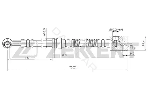 Тормозные шланги ZEKKERT BS-9463