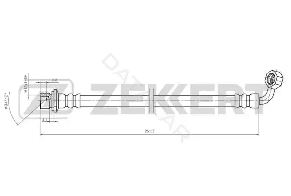 Тормозные шланги ZEKKERT BS-9467