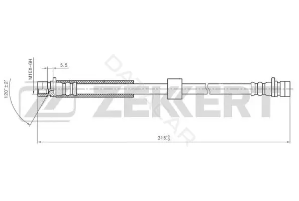 Тормозные шланги ZEKKERT BS-9469
